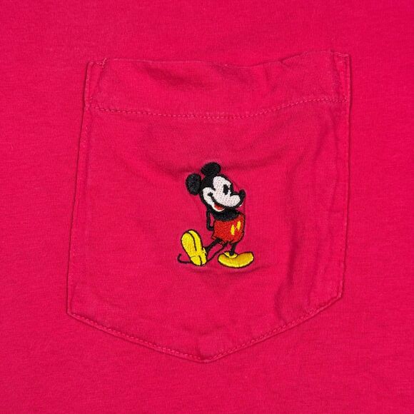 Vintage 80s United Colors of Benetton x Mickey Mouse Disney Pocket Tee - S/M - Picture 2 of 6